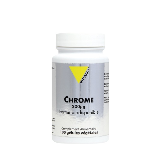 Chrome picolinate 200ug - 60 gélules végétales