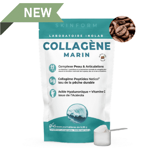 Collagène Marin arôme café - Peau & Articulations* - Complexe avec Acide Hyaluronique + Acérola