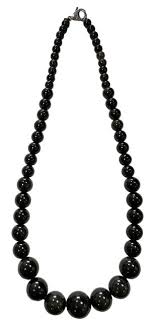 Collier en Tourmaline Noire Chute Perles