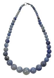 Collier en Aventurine Bleue Chute Perles