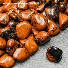 Pierre roulée Obsidienne Acajou AA