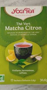 Yogi Tea Thé Vert Matcha Citron