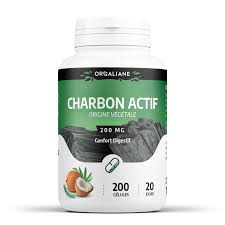 Charbon végétal activé 200 mg - 100 gélules
