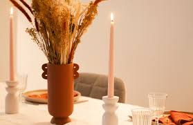 Bougies flambeaux - Ivoire