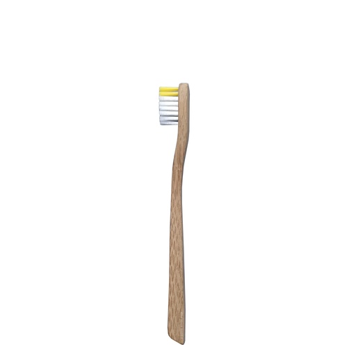 Brosse à dents bambou Enfant souple - Jaune