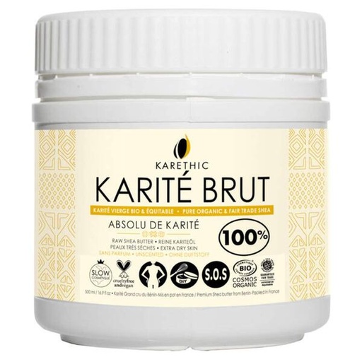 Absolu de Karité, 100% beurre de karité Bio - pot 500 ml