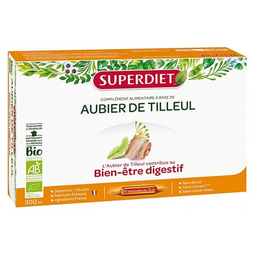 Aubier de tilleul Bio - 20 ampoules