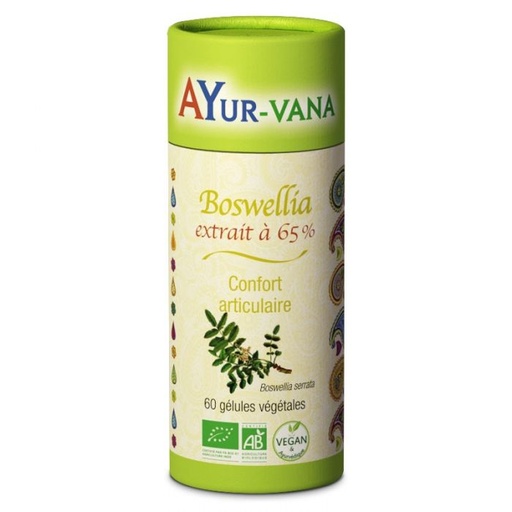 Boswellia extrait à 65% Bio - 60 gélules végétales